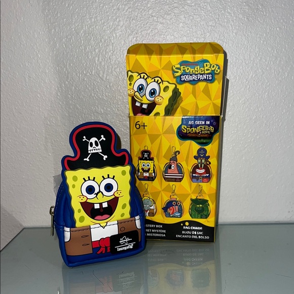 Loungefly sponge bob mini backpack charm - Picture 2 of 7